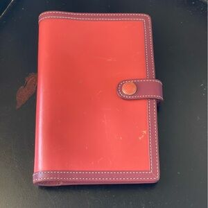 Authentic Coach large leather wallet w/address book